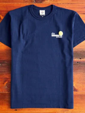 "Rabbit" Heavyweight T-Shirt in Navy