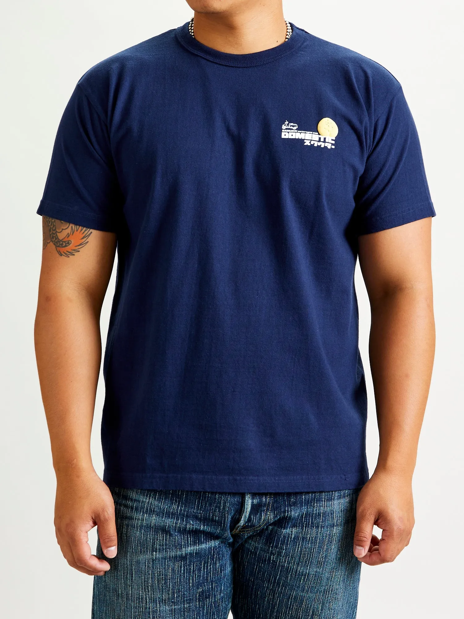 "Rabbit" Heavyweight T-Shirt in Navy