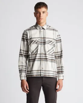 Regular Fit Checked Heavyweight Overshirt