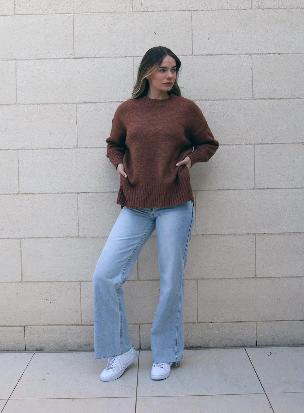 Renee Oversize Knit-RUST