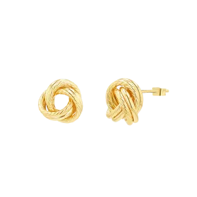 Rope Twist Love Knot Earrings