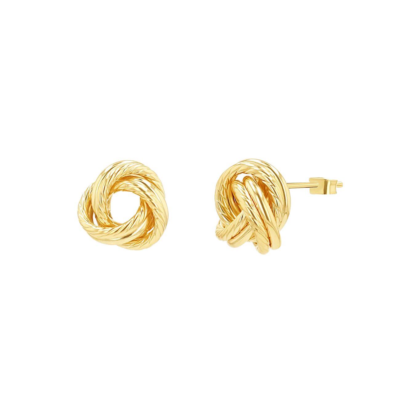 Rope Twist Love Knot Earrings