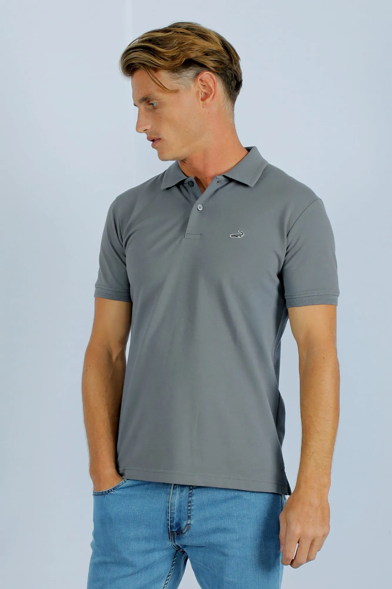 Supima Polo-Dove-Slim FIt