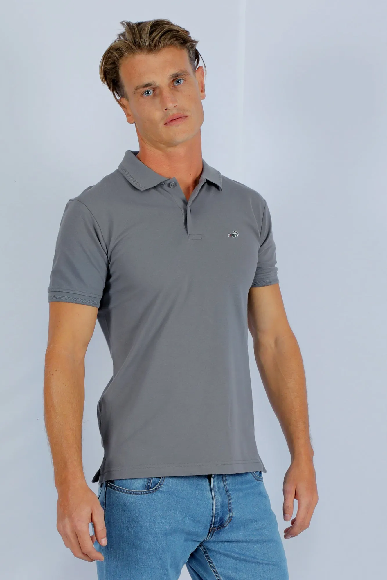 Supima Polo-Dove-Slim FIt