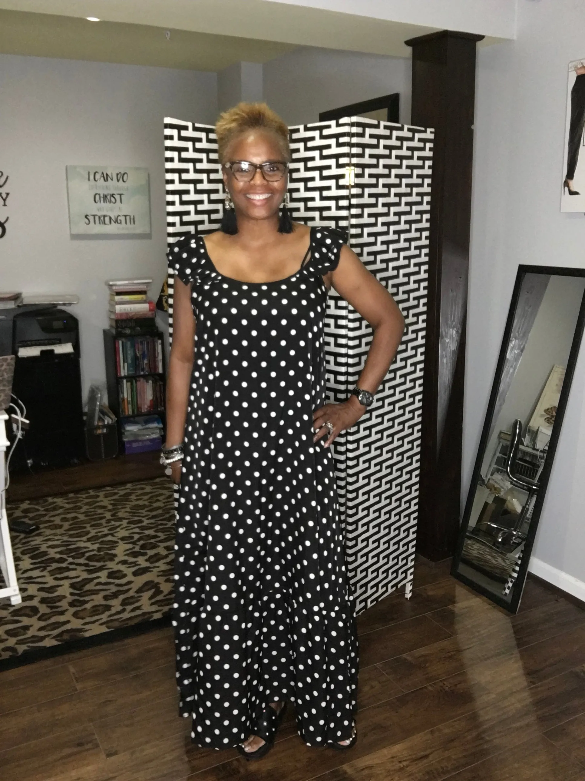 Sweet Dot Maxi Dress