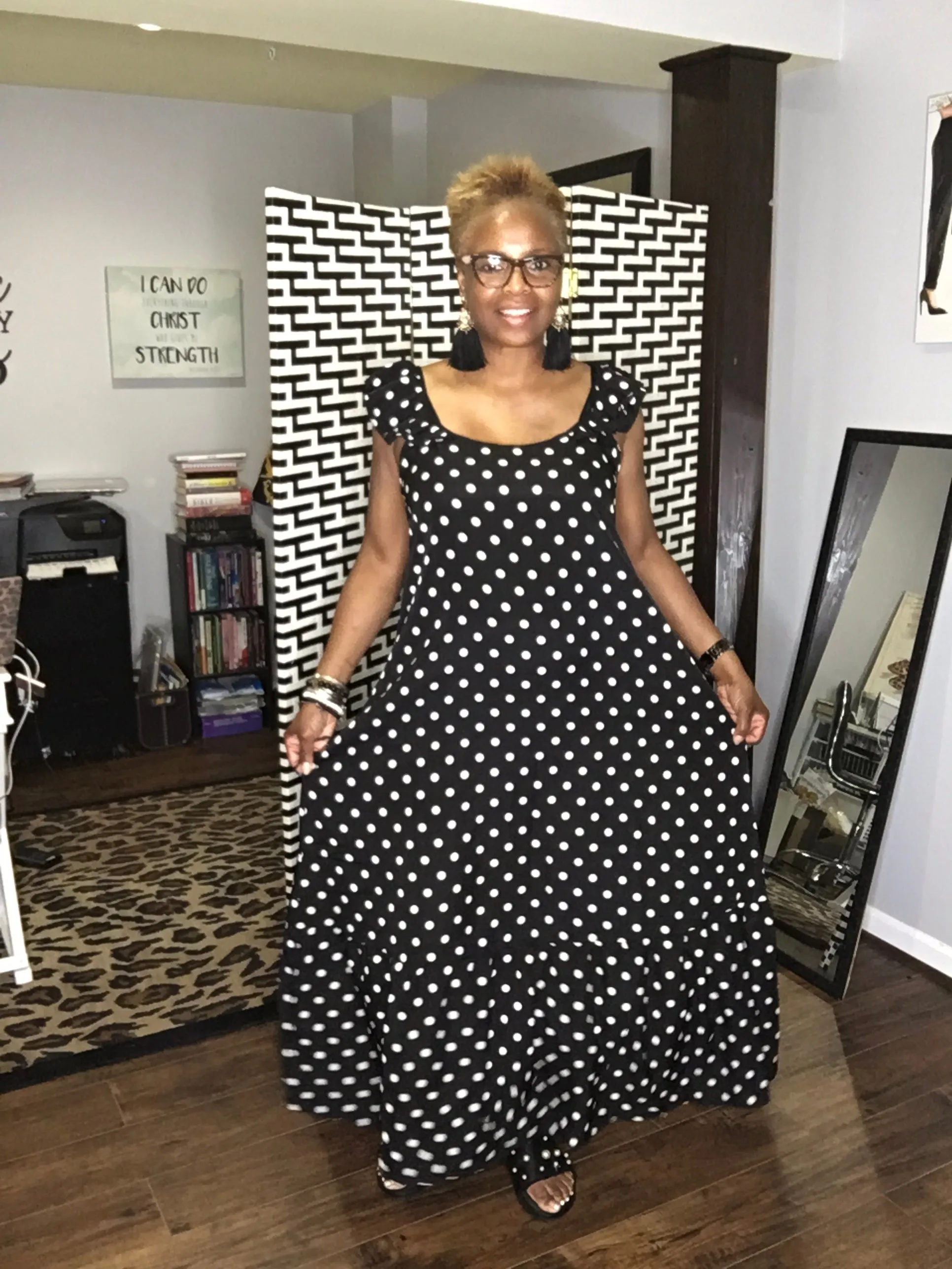 Sweet Dot Maxi Dress