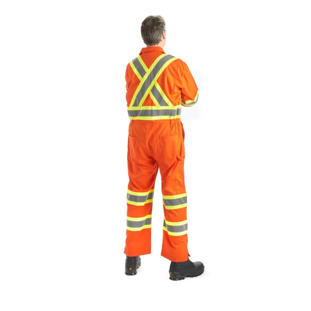 Terra Men's High Visibility Unlined Coverall 116581OR - Orange