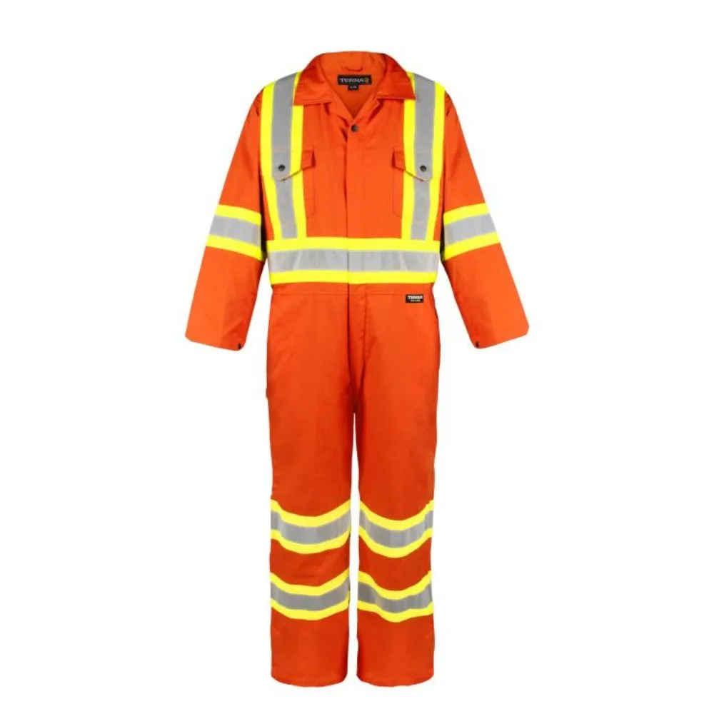 Terra Men's High Visibility Unlined Coverall 116581OR - Orange