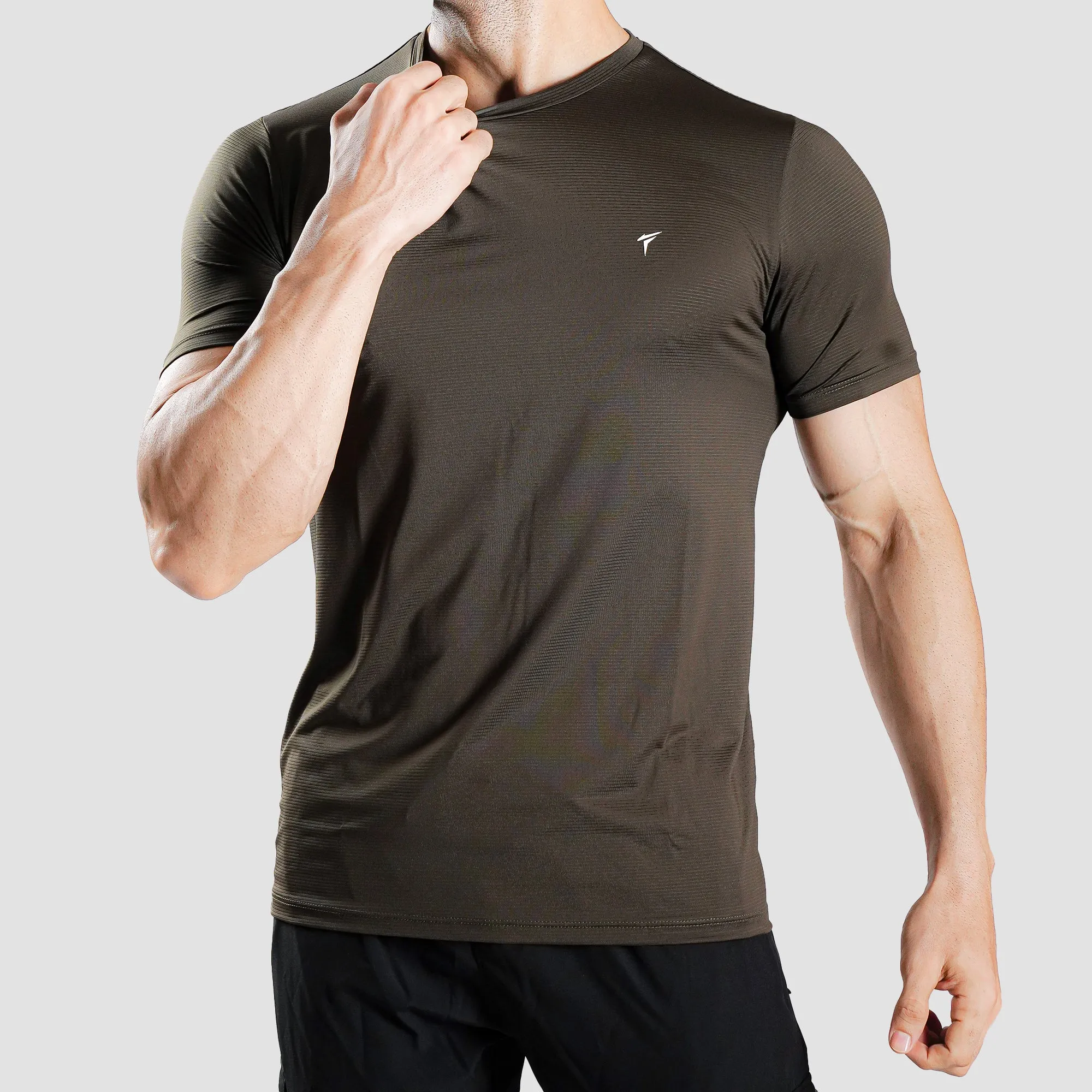 Tf-Olive Ultra Stretch Mesh Tee