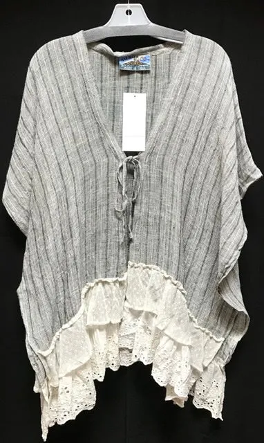 TIENDA HO CH354 COTTON LINEN VEST