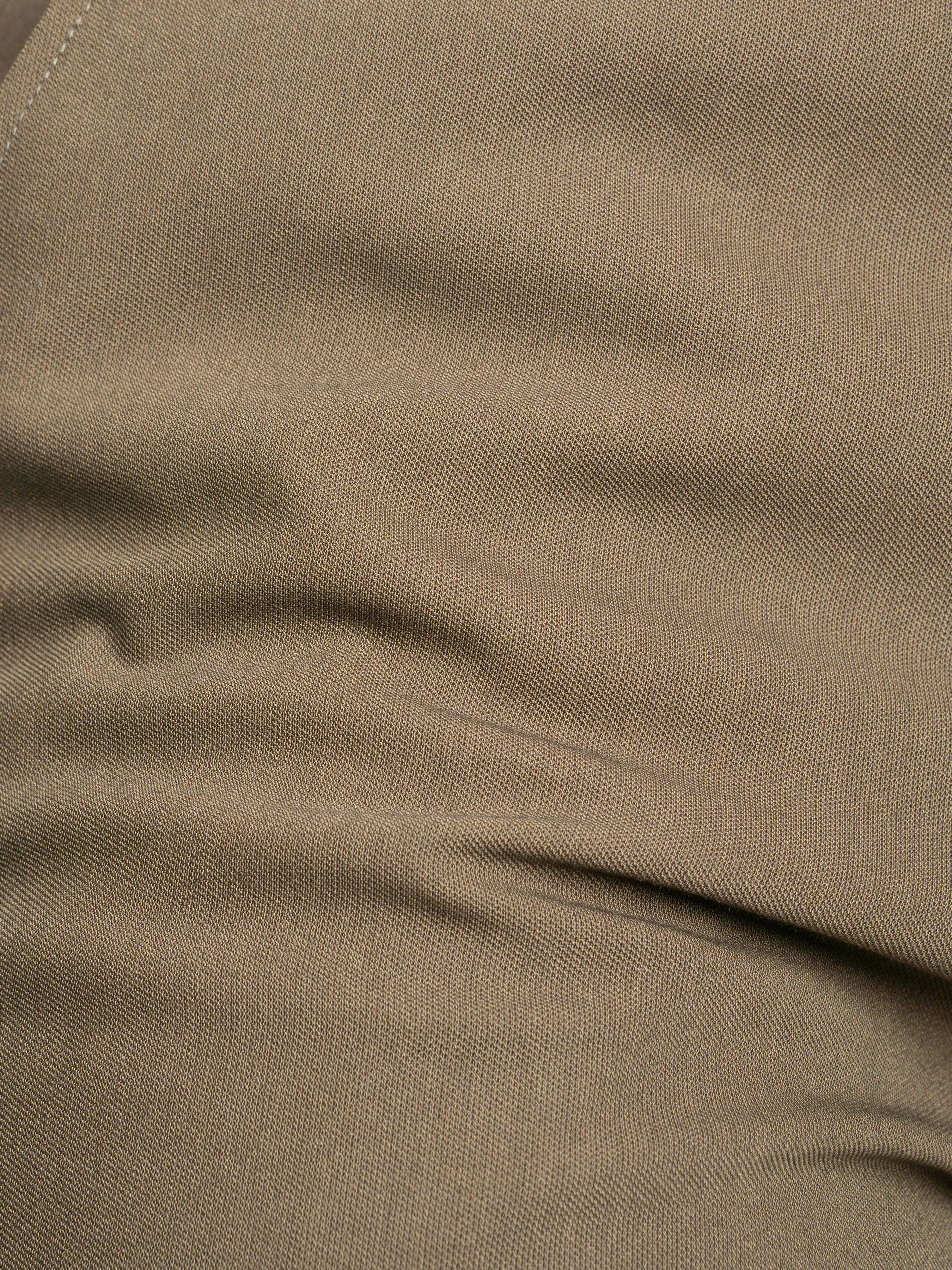 Trousers With Belt Loop - Coffee Plain (Stretchable)